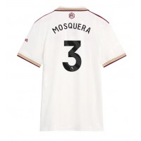 Arsenal Cristhian Mosquera #3 Tretí Ženy futbalový dres 2025-26 Krátky Rukáv